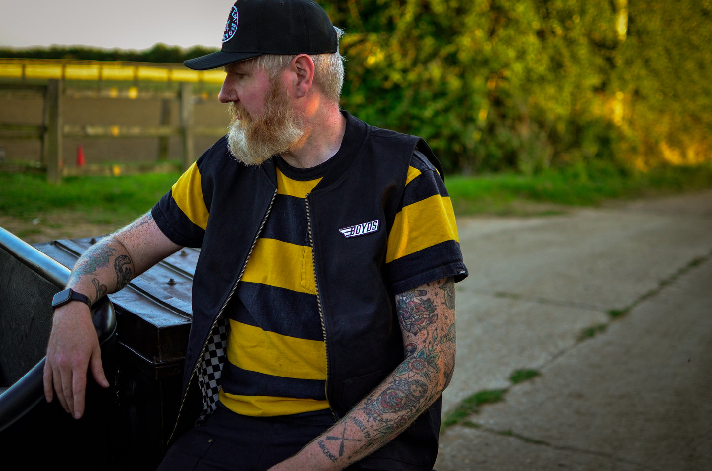 BLACK HEAVY WORK VEST