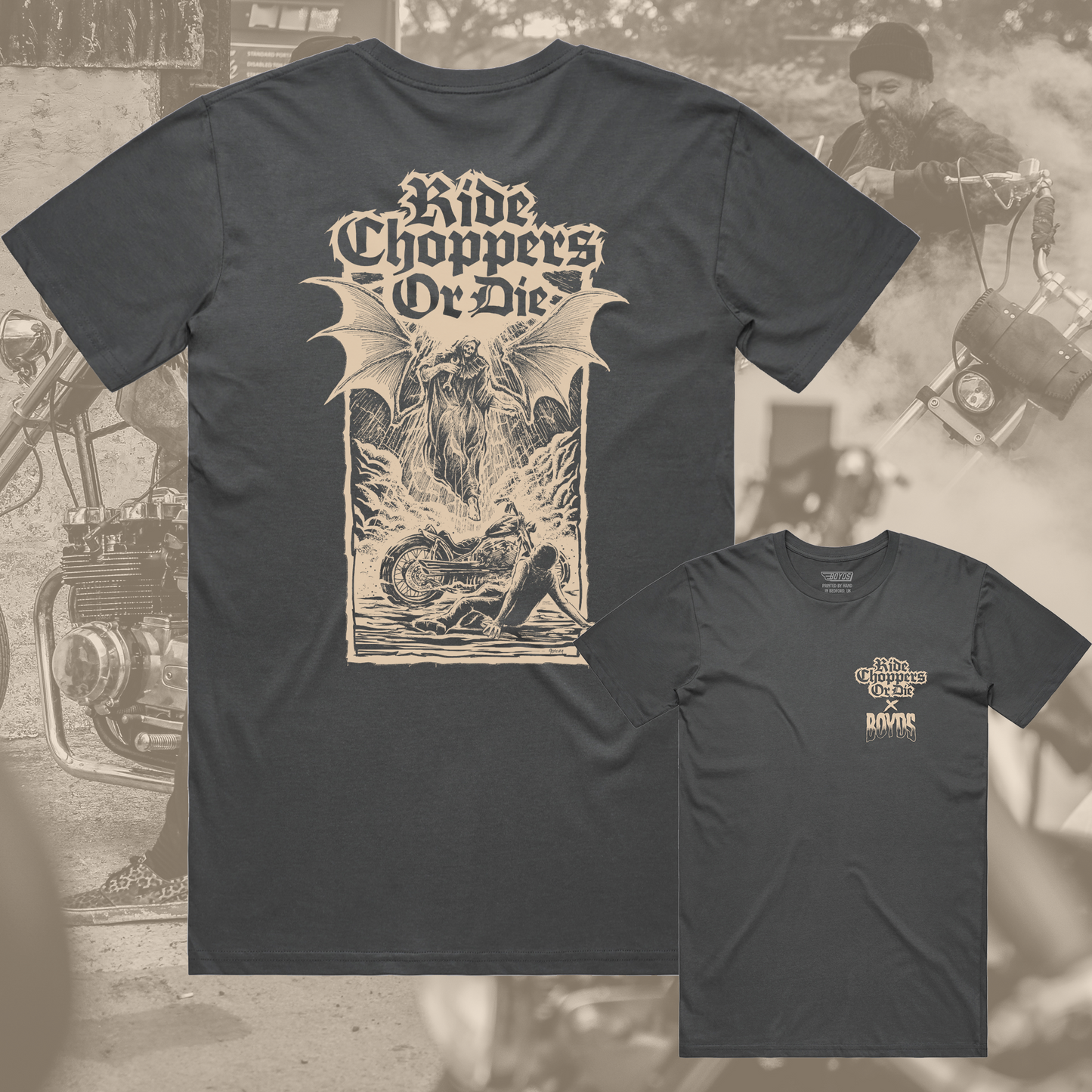 BOYDS X RIDE CHOPPERS OR DIE T-SHIRT